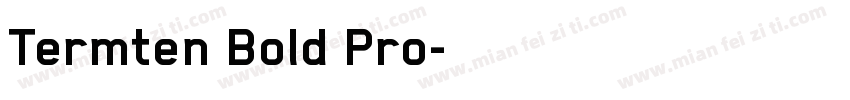 Termten Bold Pro字体转换